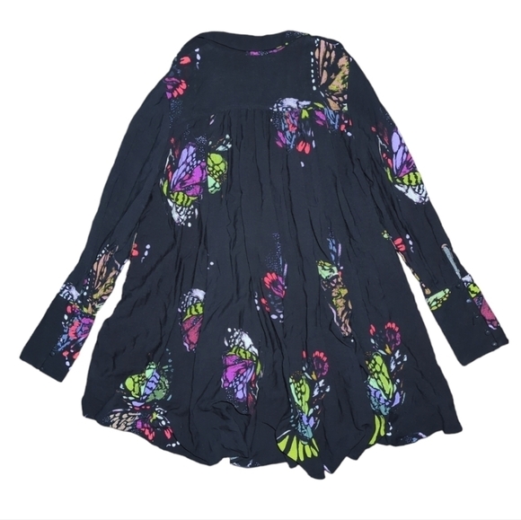 Free People Field Of Butterflies Tunic Top Size S - Picture 8 of 9